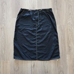 Vtg Y2k Gap Wmns Blk Skirt L Skater Grunge Retro Beach Festival Hipster Vacay